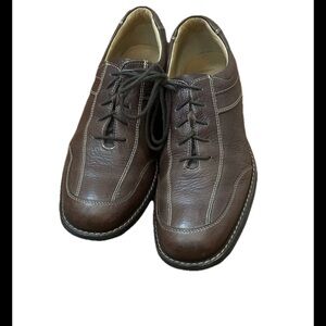 Johnston & Murphy Dark Brown Leather Oxfords